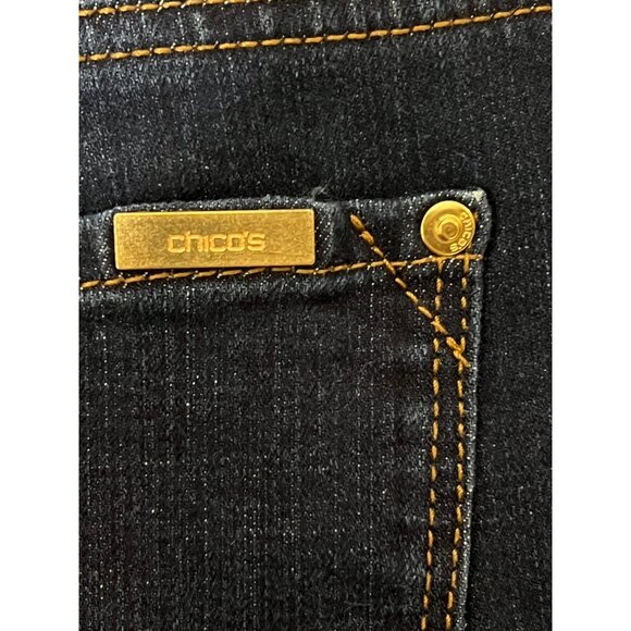 Chico's So Slimming Slim Jeans Size Chicos 0Regualr (US Small 4) Blue - Picture 7 of 11